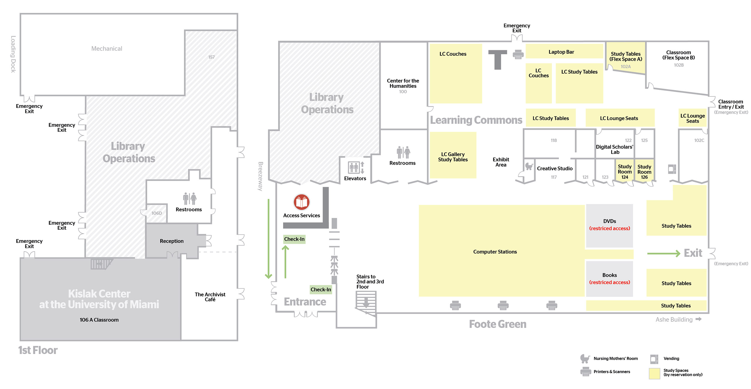 Floor Maps (Richter Library) | University of Miami Libraries