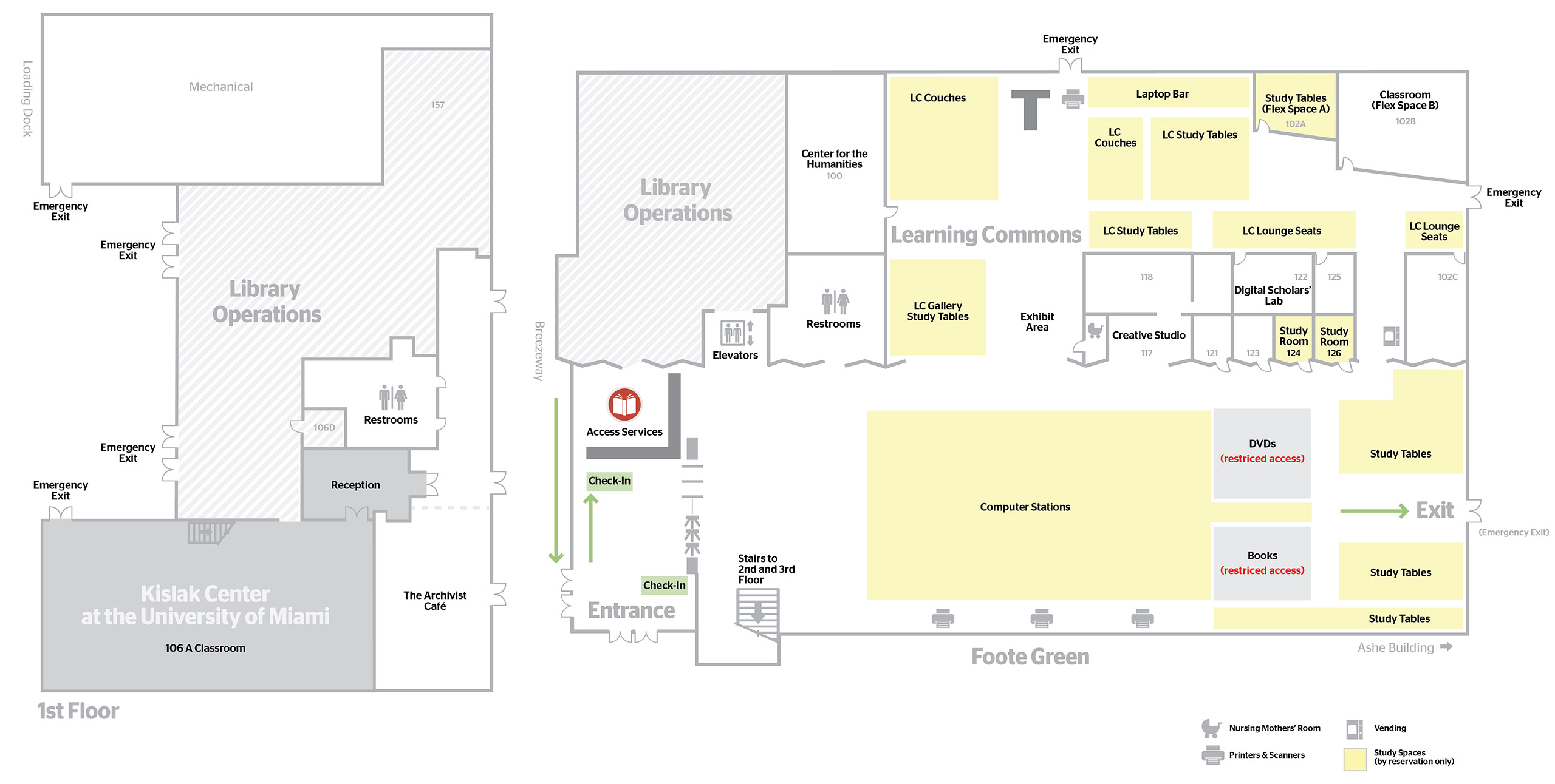 Floor Maps (Richter Library) | University of Miami Libraries