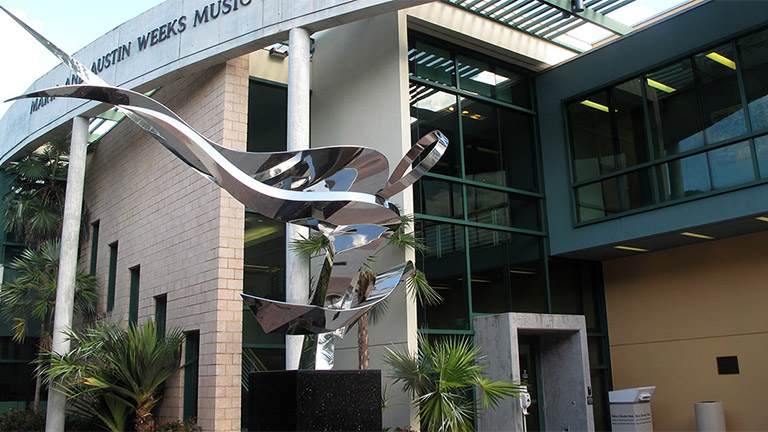 Marta and Austin Weeks Library building