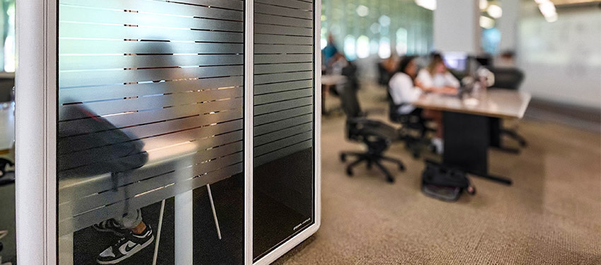 The donated Kolo Pod stands as a testament to the Libraries' commitment to adapt and innovate in response to student needs.