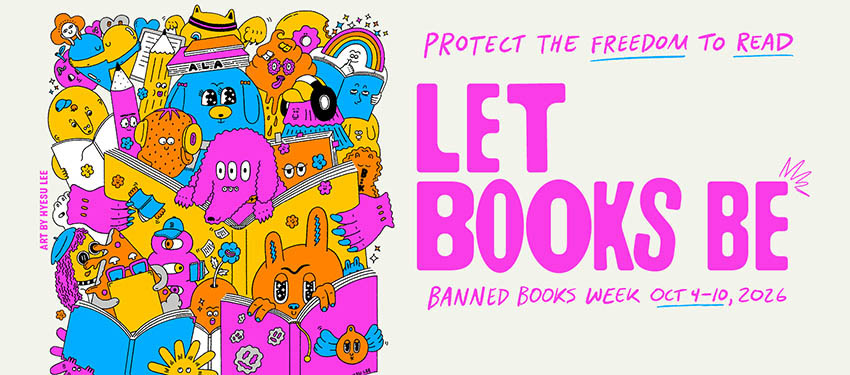 Explore our research guide and blog post, visit the Richter Library to view a curated display, and check out a banned book today!